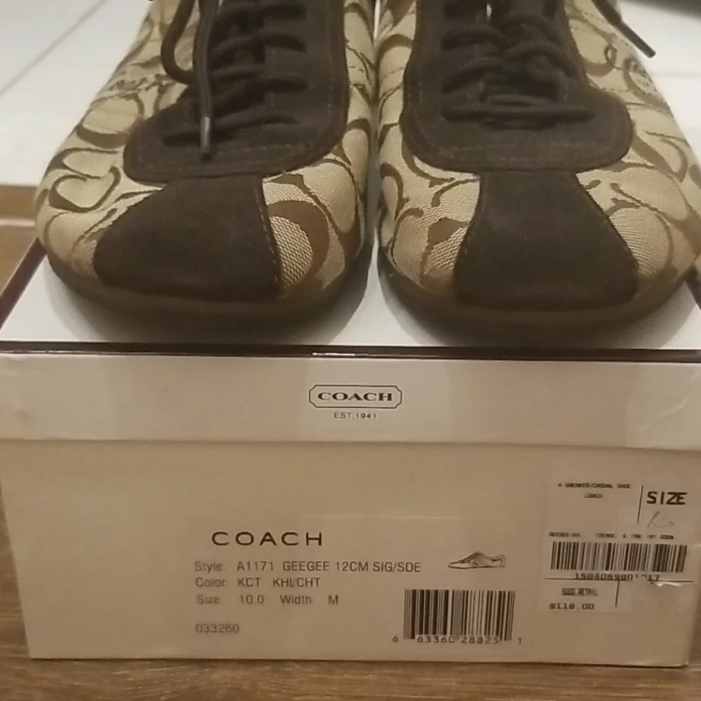 Used Coach GeeGee Sneakers Size 10 - Picture 7 of 9